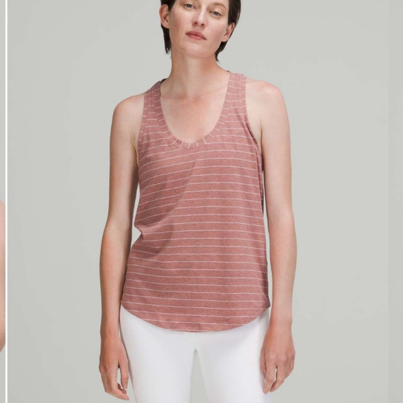 Lululemon Love Tank Top
Short Serve Stripe Heathered Spiced Chai White - Picture 3 of 7